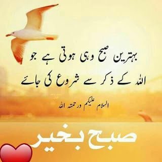 Allah Good Morning Wishes in urdu