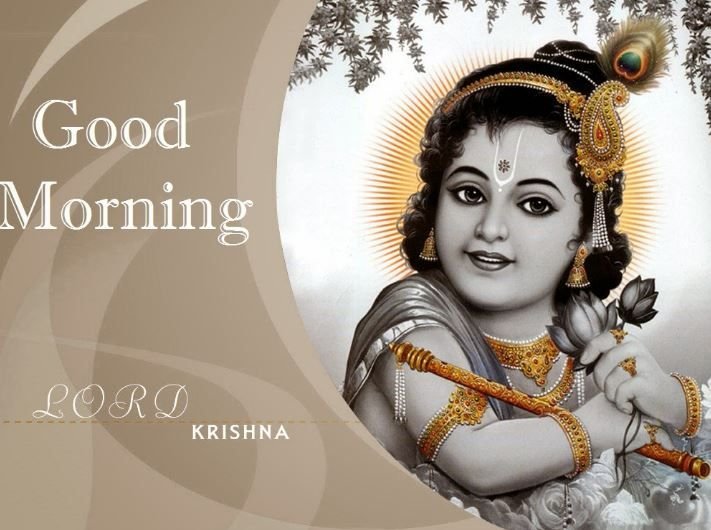 Lord Krishna Good Morning Image