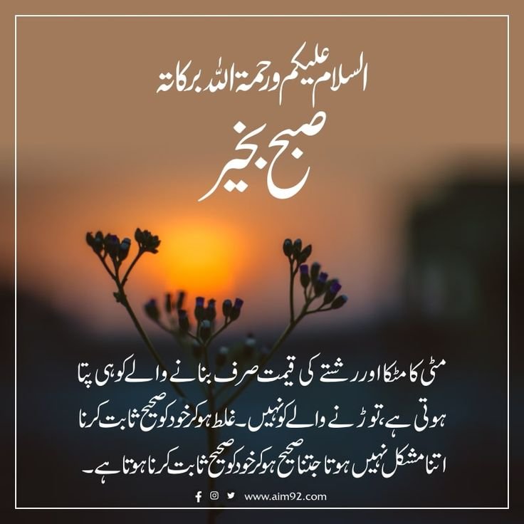 Subha Bakhair - Good Morning Image in Urdu