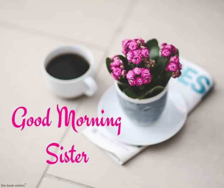 Good Morning Sister Beautiful Image