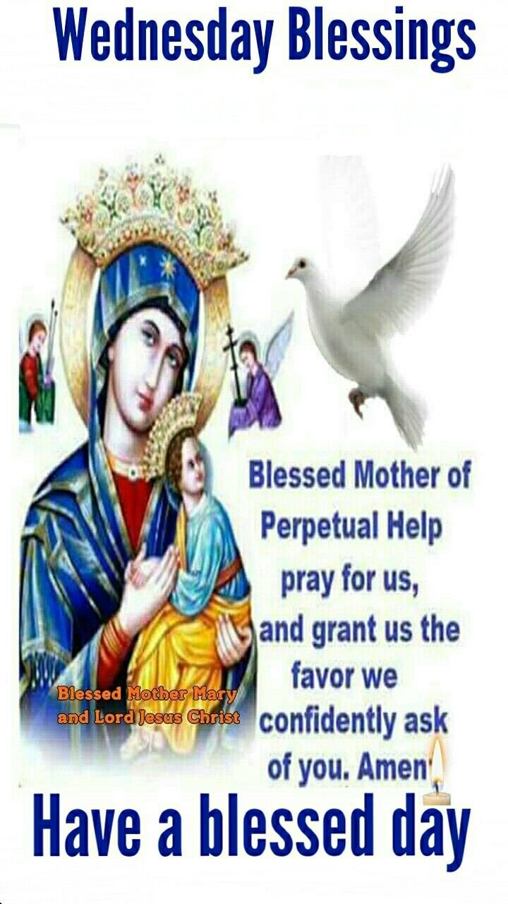 good morning wednesday mother mary images