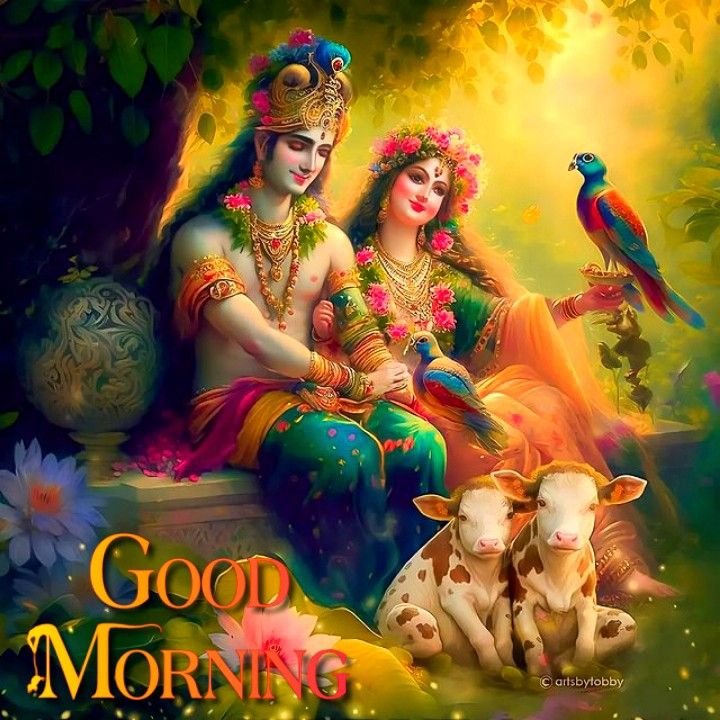 Good Morning Radha Krishna images