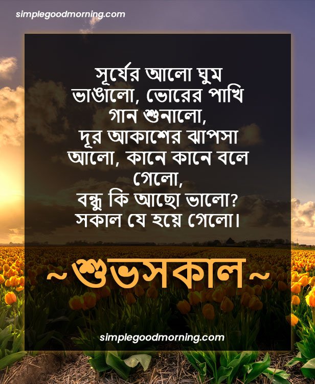 Shuvo Sokal Quotes in Bengali
