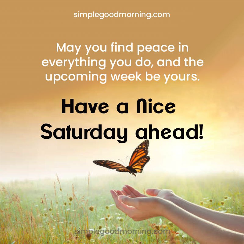 Positive Saturday Morning Wishes